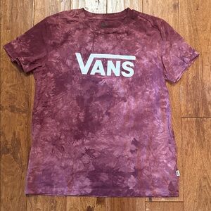 Vans Maroon Tie-Dye Tee